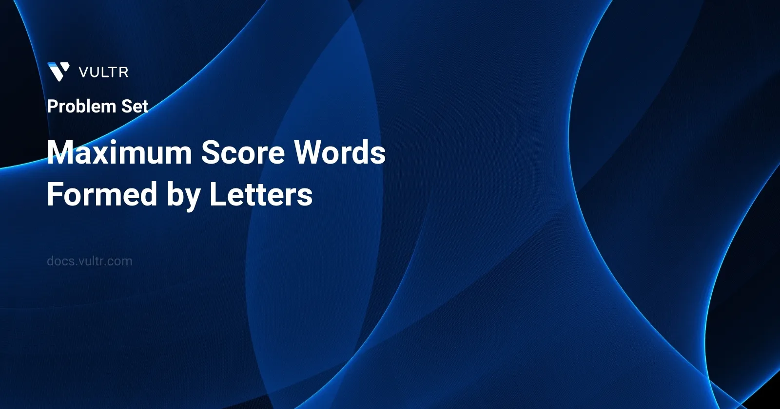 Maximum Score Words Formed by Letters header image