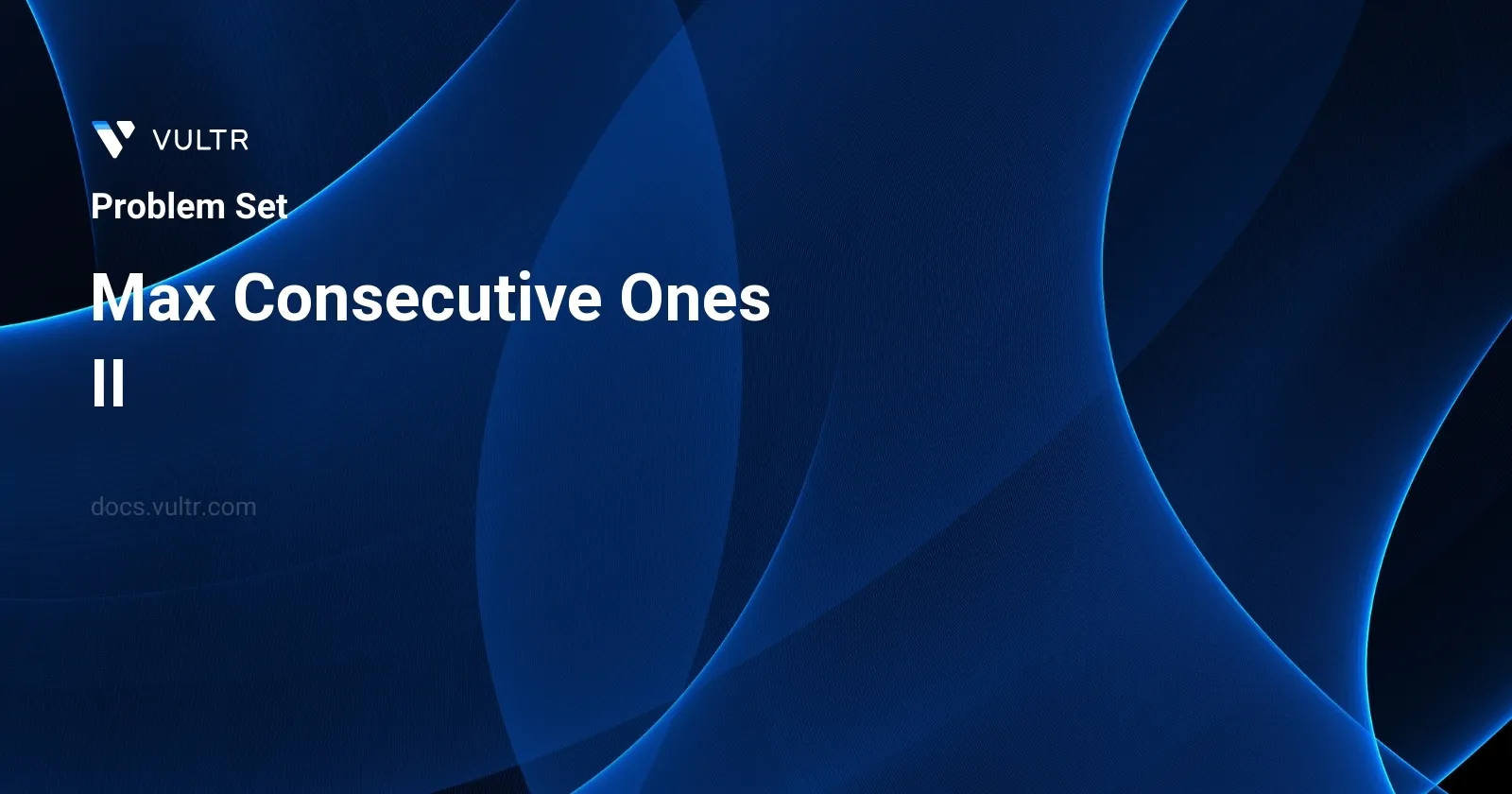 Max Consecutive Ones II header image
