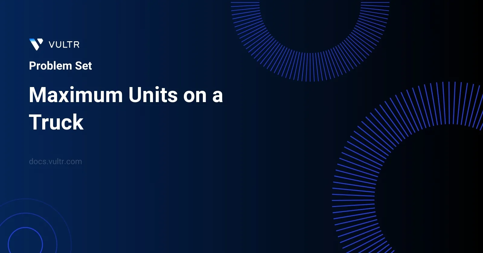 Maximum Units on a Truck header image