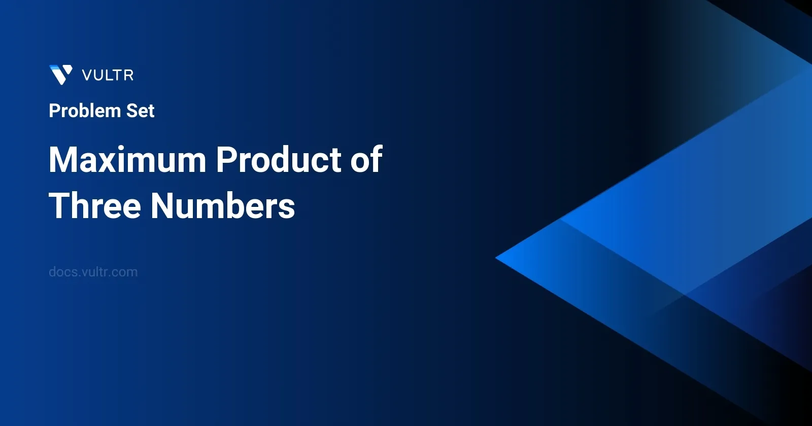Maximum Product of Three Numbers header image