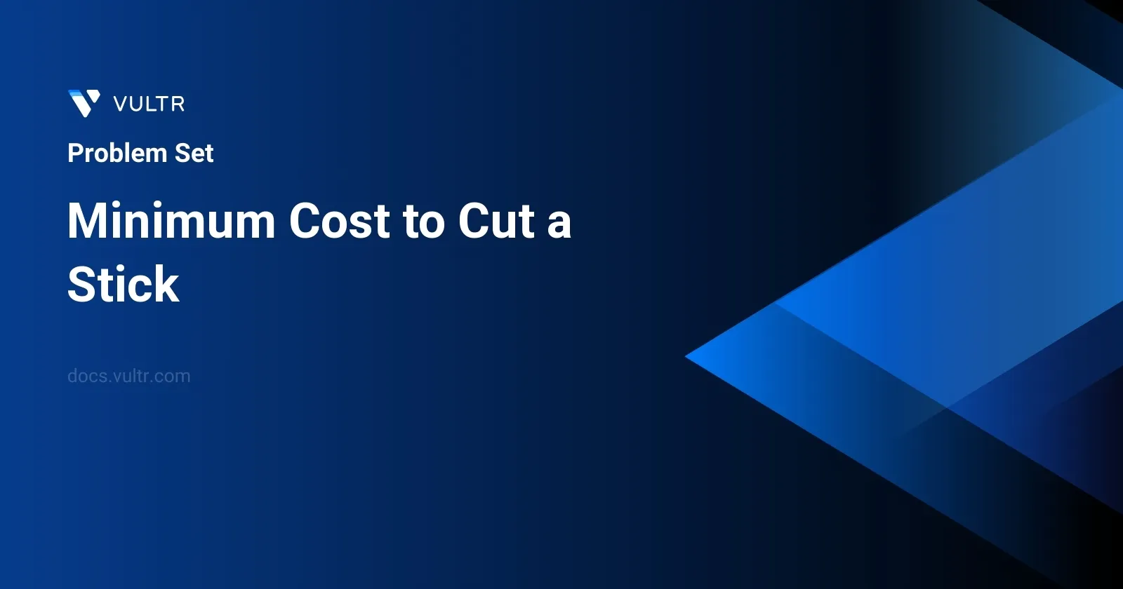 Minimum Cost to Cut a Stick header image