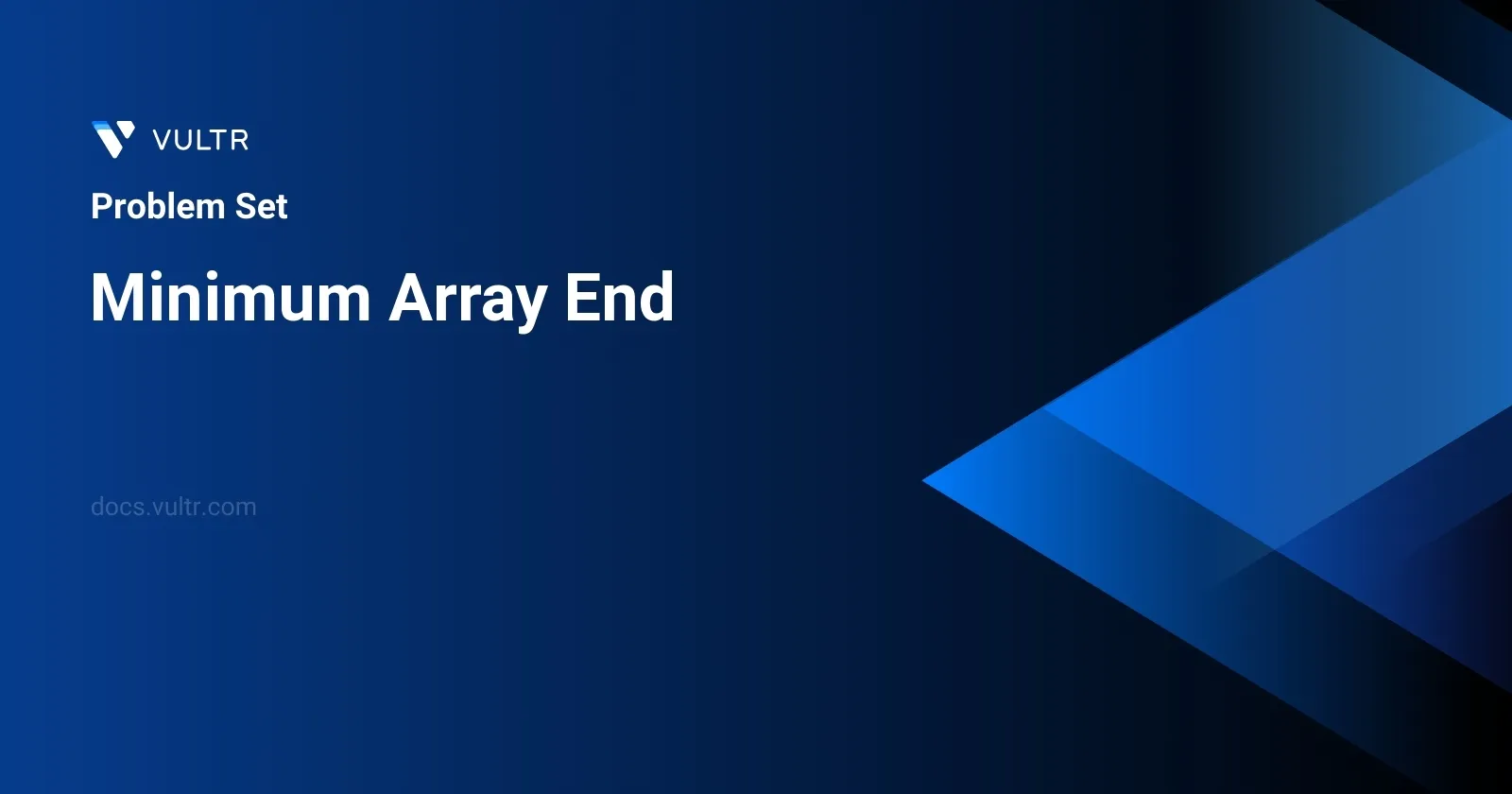 Minimum Array End header image