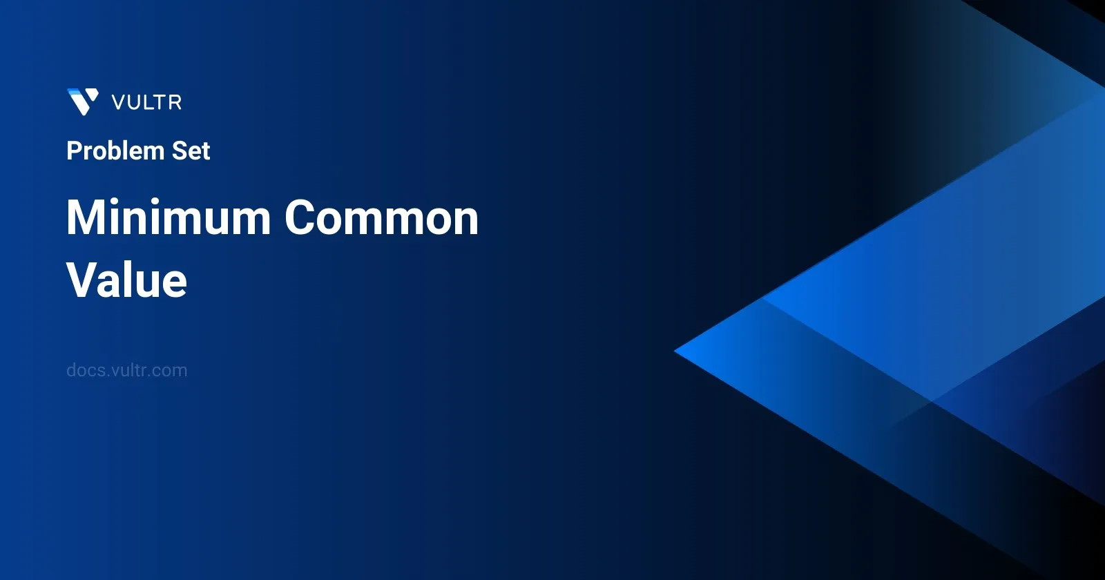 Minimum Common Value header image