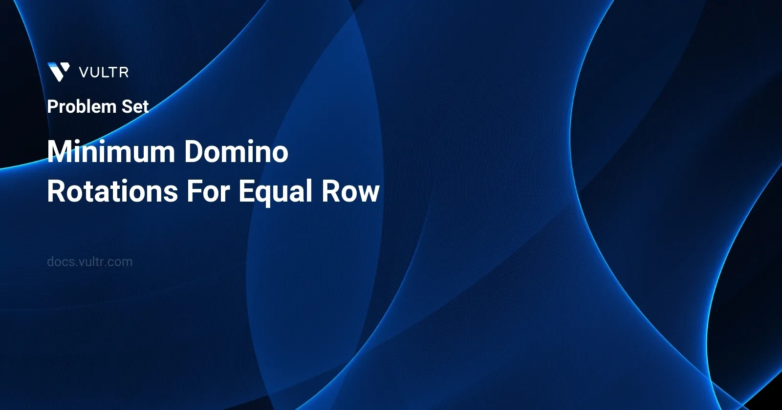 Minimum Domino Rotations For Equal Row header image