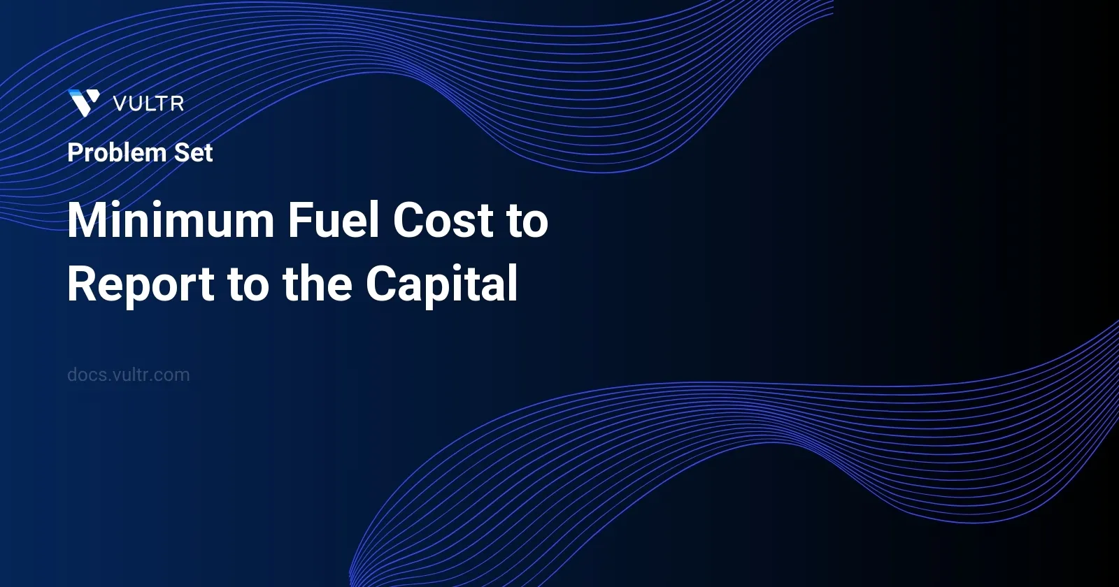 Minimum Fuel Cost to Report to the Capital header image
