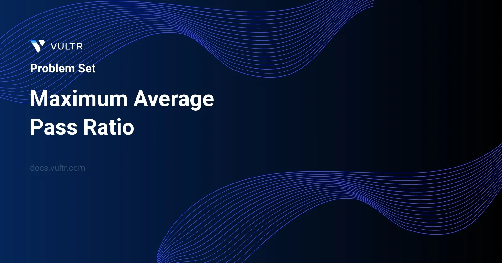 Maximum Average Pass Ratio header image