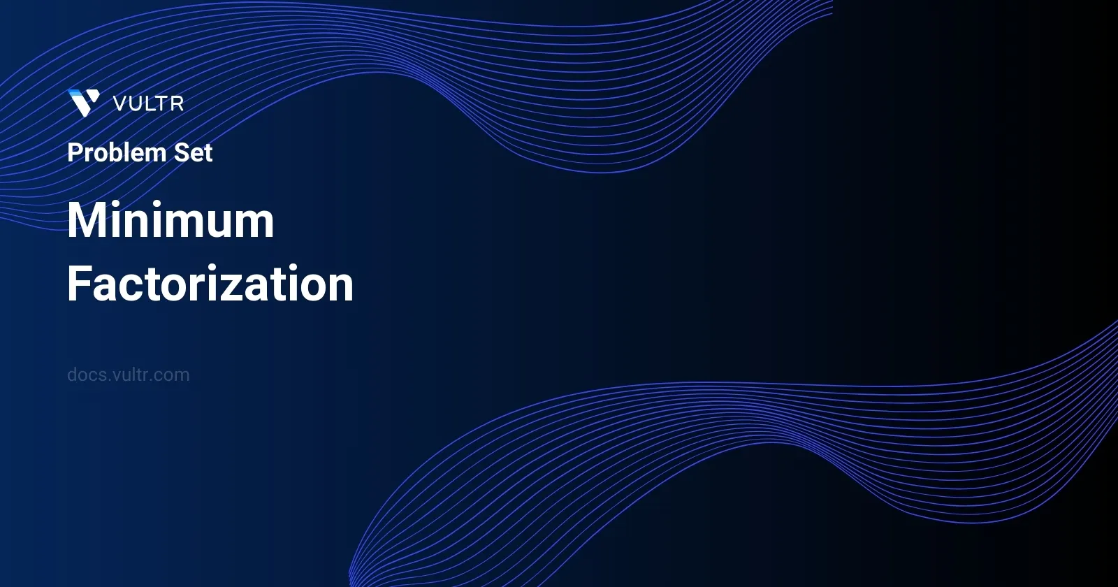 Minimum Factorization header image