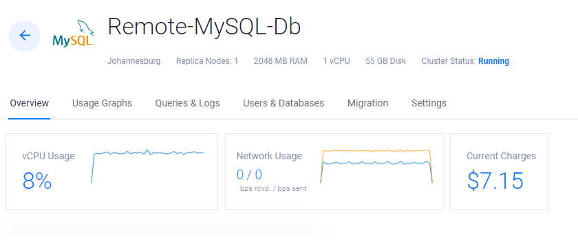 Database Instance Summary