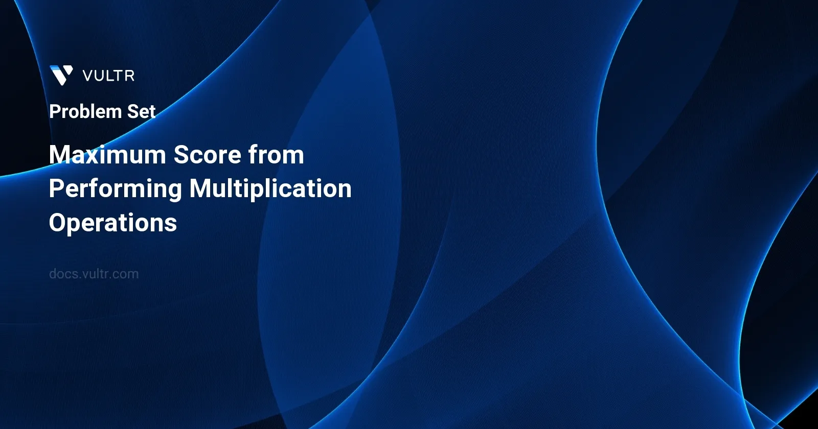 Maximum Score from Performing Multiplication Operations header image