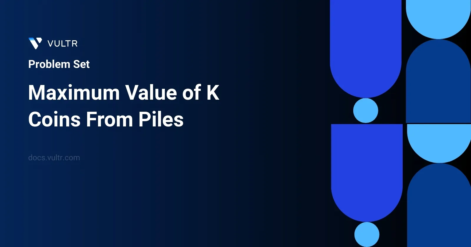 Maximum Value of K Coins From Piles header image