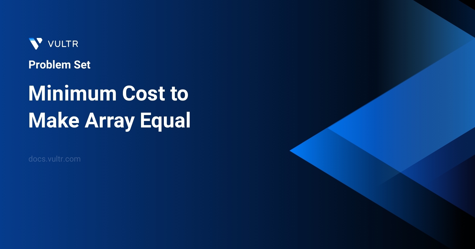 Minimum Cost to Make Array Equal header image