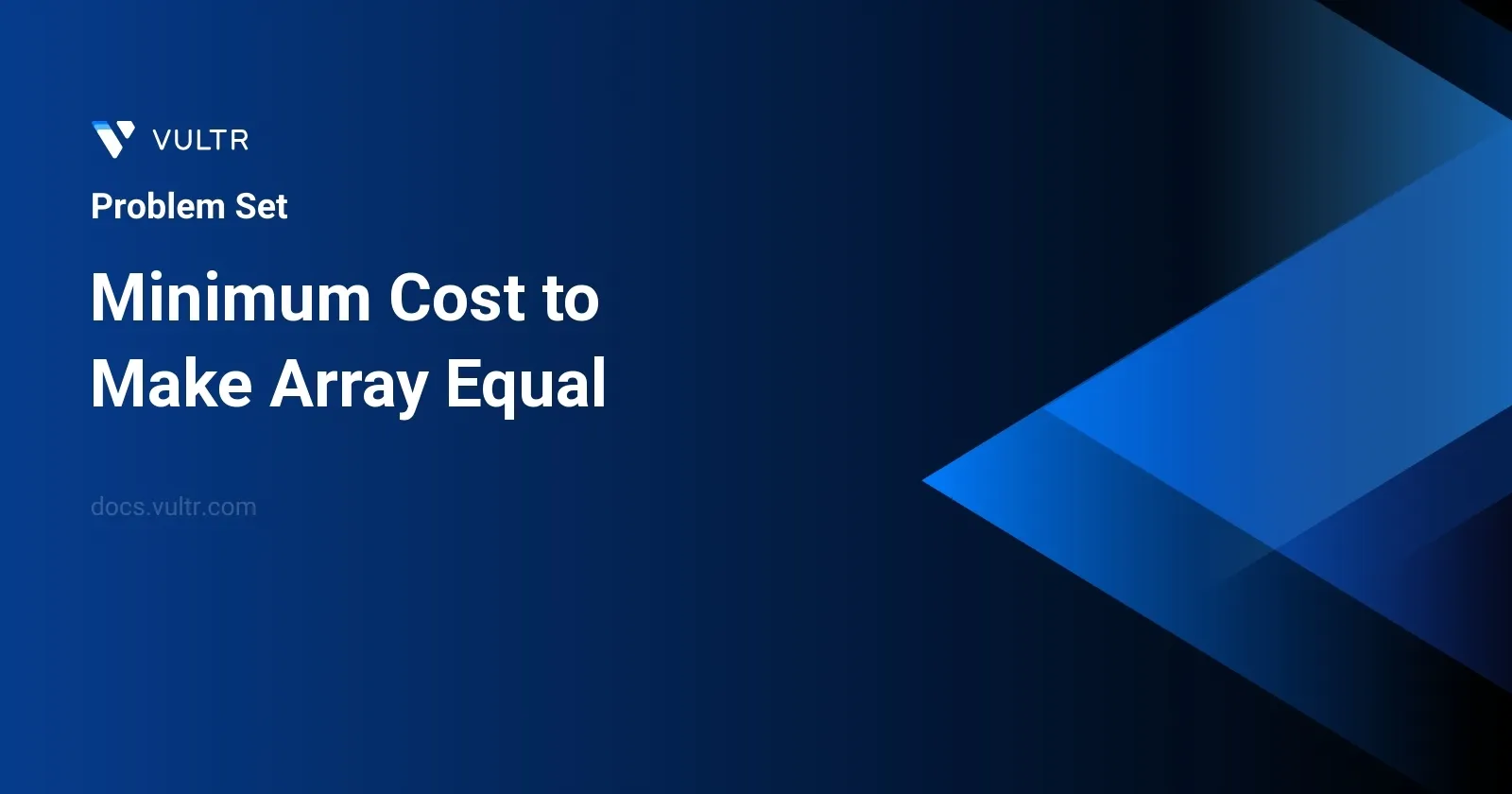 Minimum Cost to Make Array Equal header image