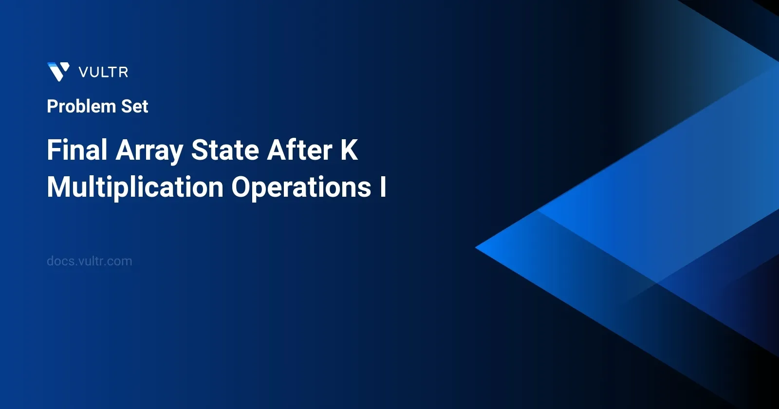 Final Array State After K Multiplication Operations I header image