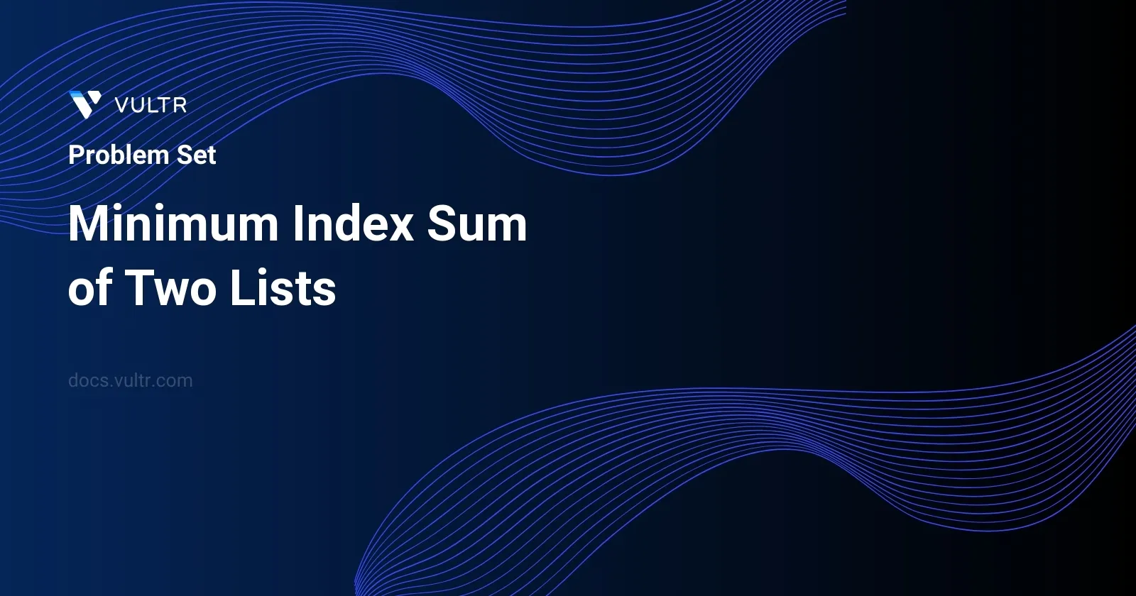 Minimum Index Sum of Two Lists header image