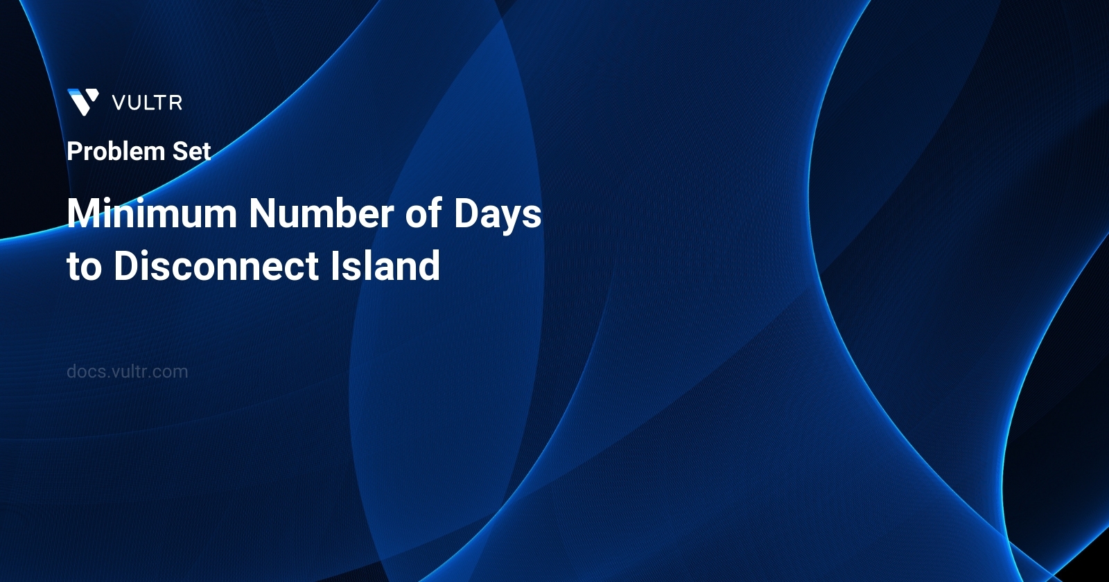 Minimum Number of Days to Disconnect Island header image