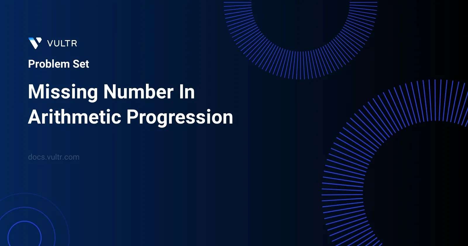 Missing Number In Arithmetic Progression header image