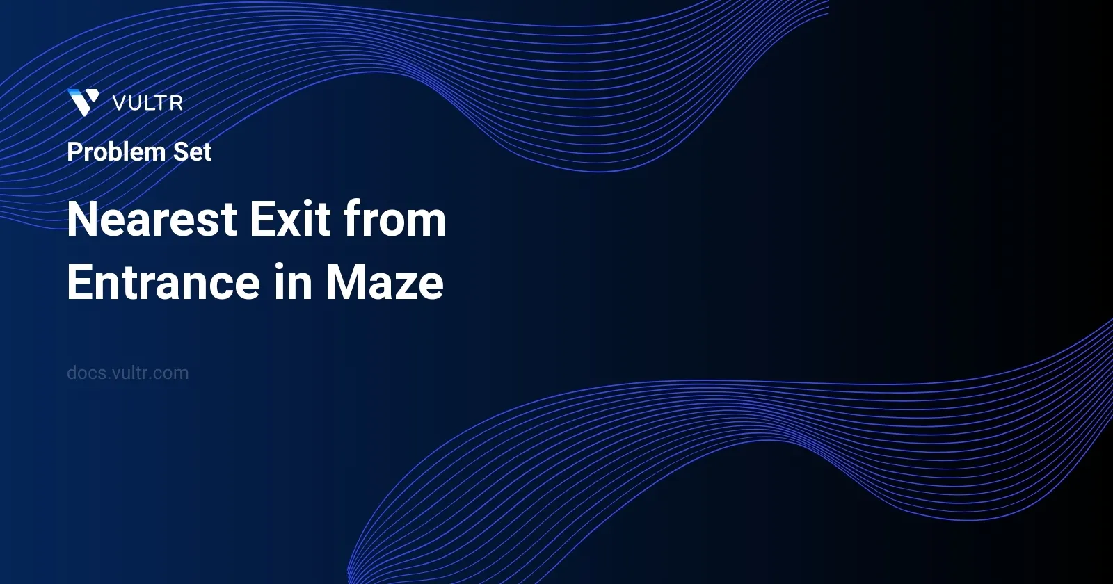 Nearest Exit from Entrance in Maze header image