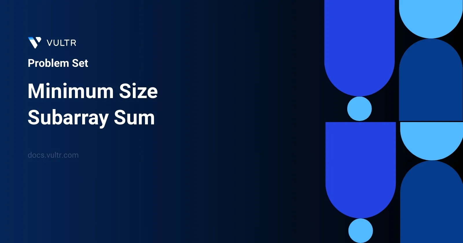 Minimum Size Subarray Sum header image