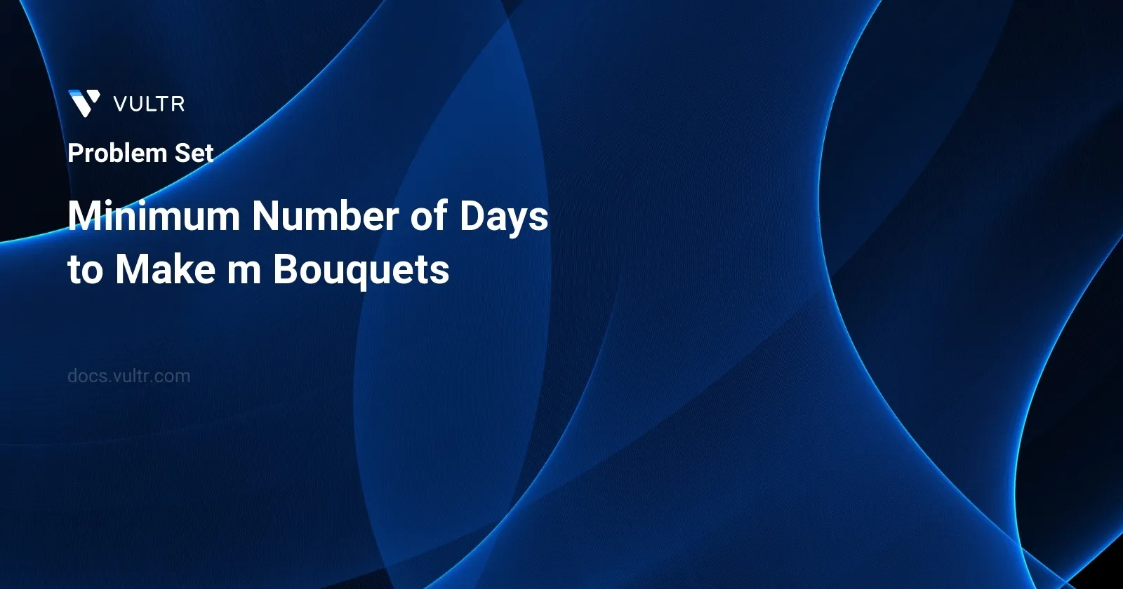 Minimum Number of Days to Make m Bouquets header image