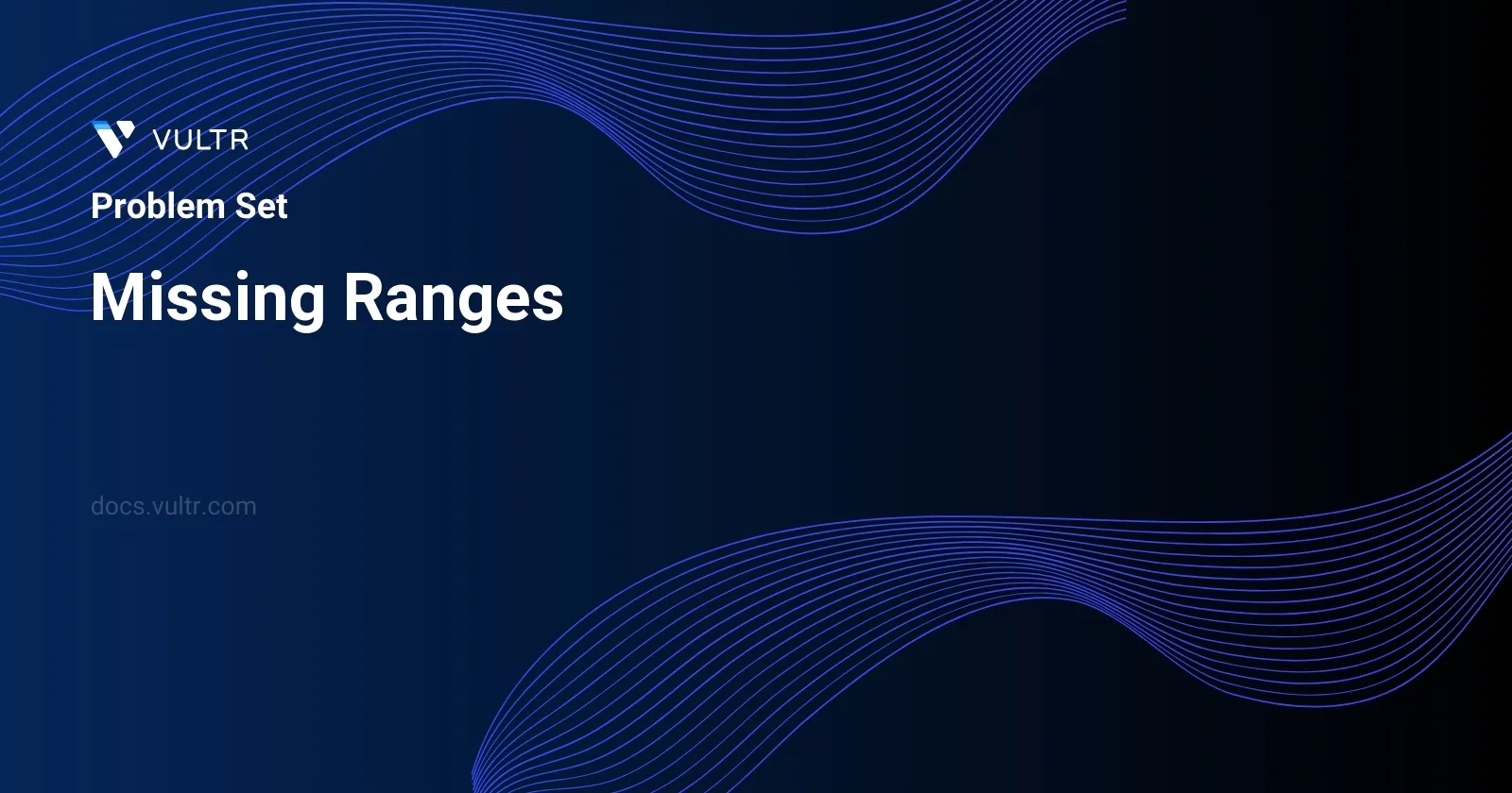 Missing Ranges header image