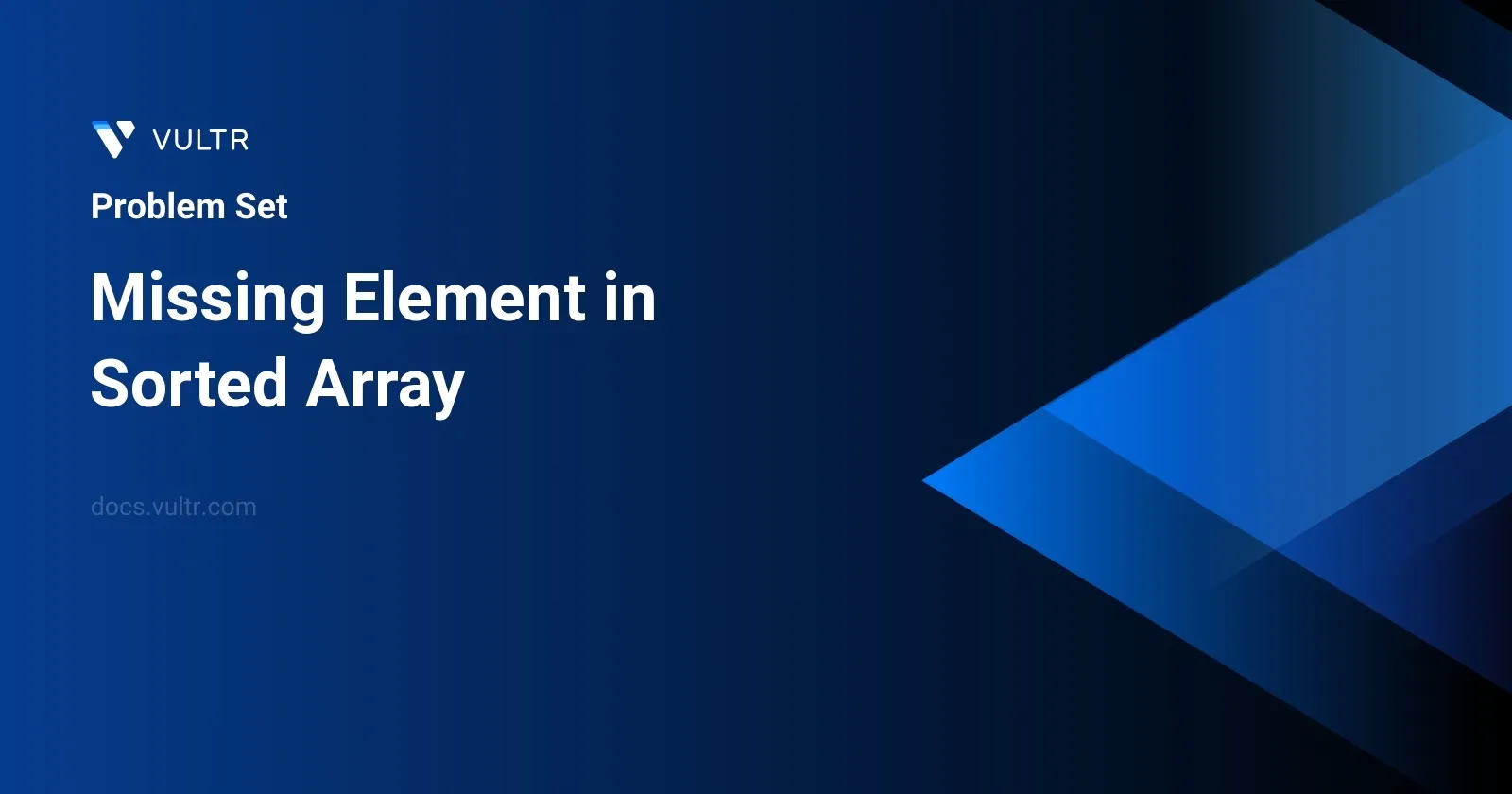 Missing Element in Sorted Array header image