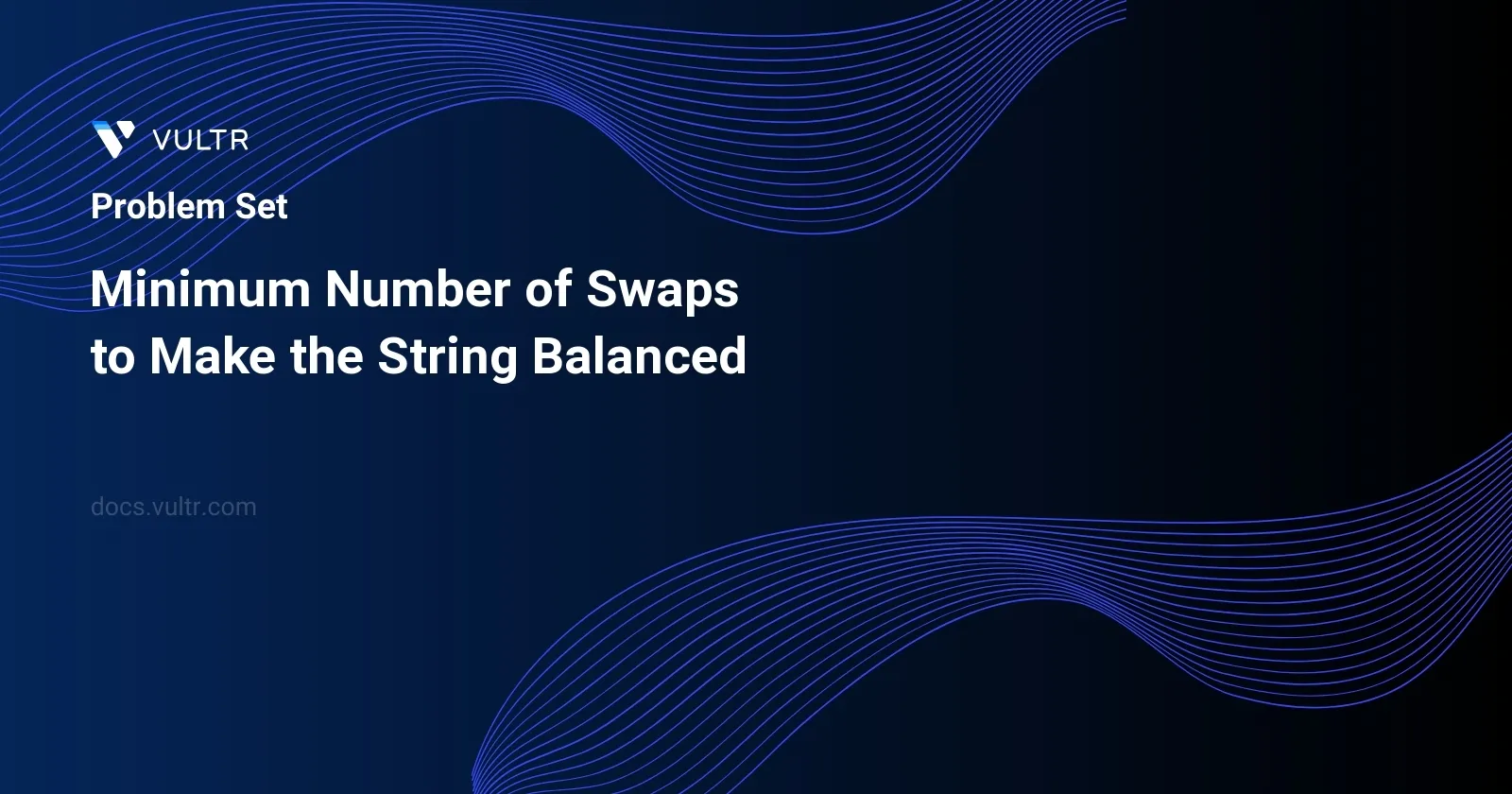 Minimum Number of Swaps to Make the String Balanced header image