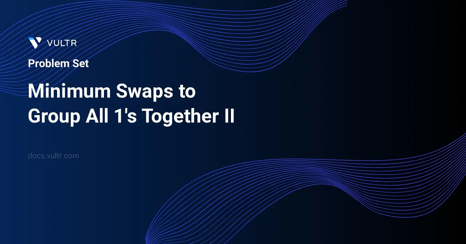 Minimum Swaps to Group All 1's Together II header image