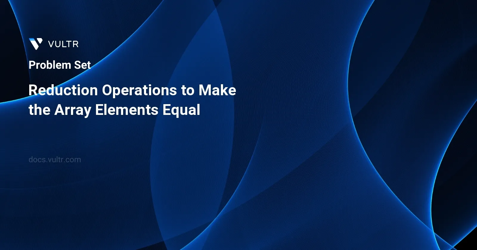Reduction Operations to Make the Array Elements Equal header image