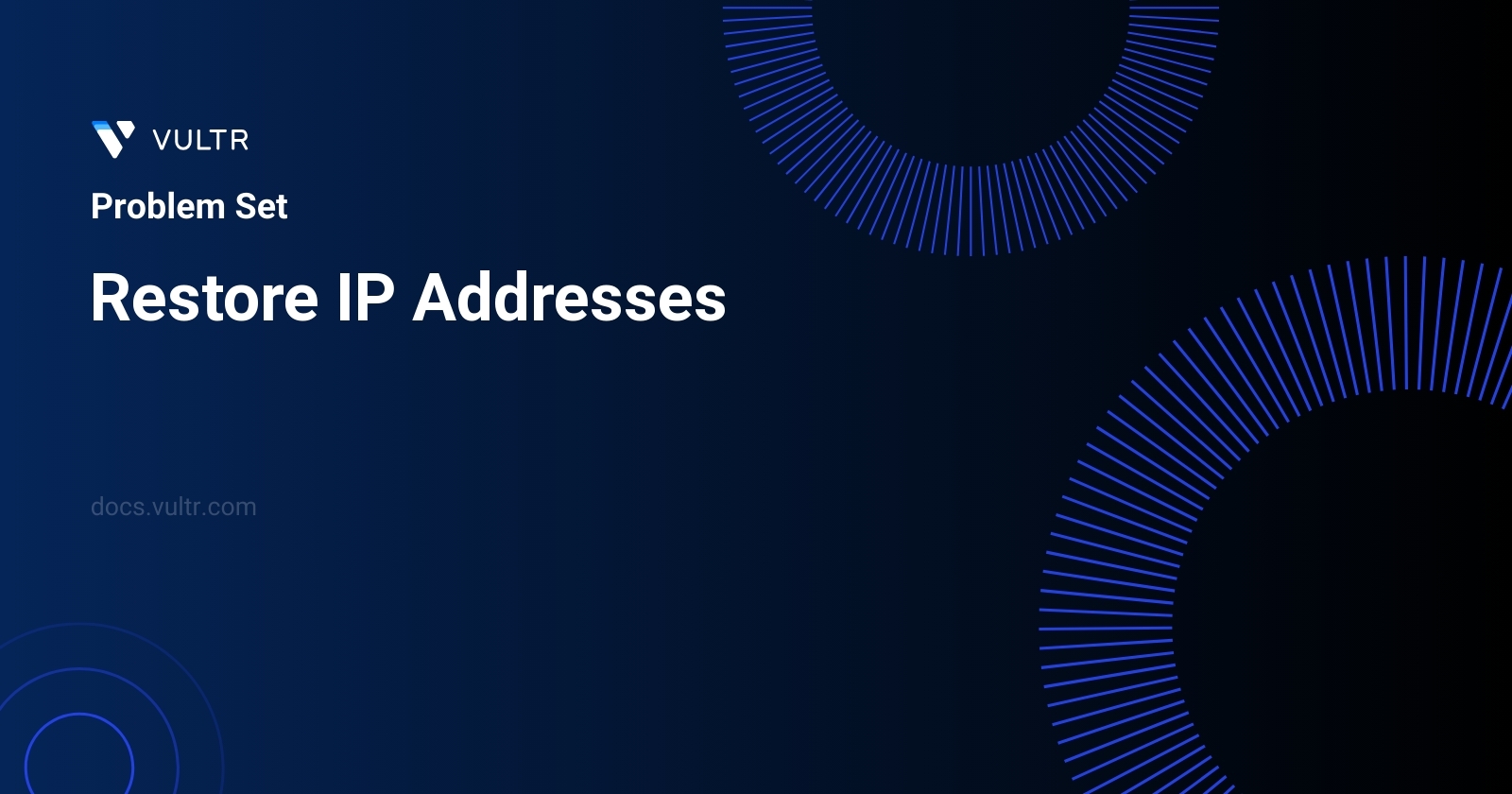 Restore IP Addresses header image