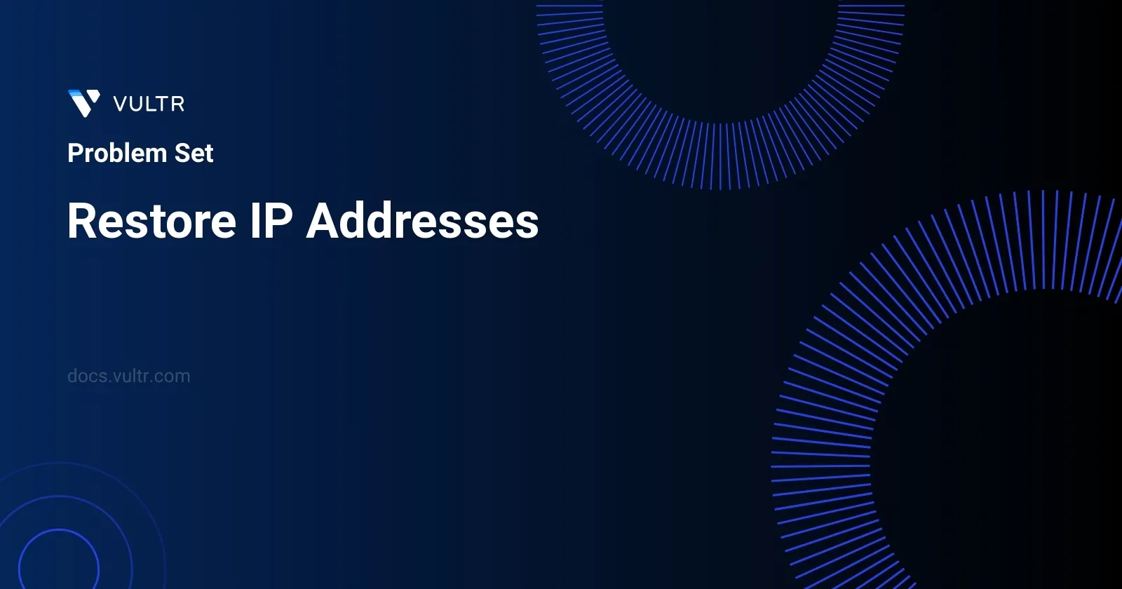 Restore IP Addresses header image