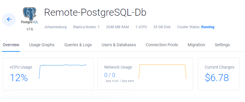 Database Instance Summary