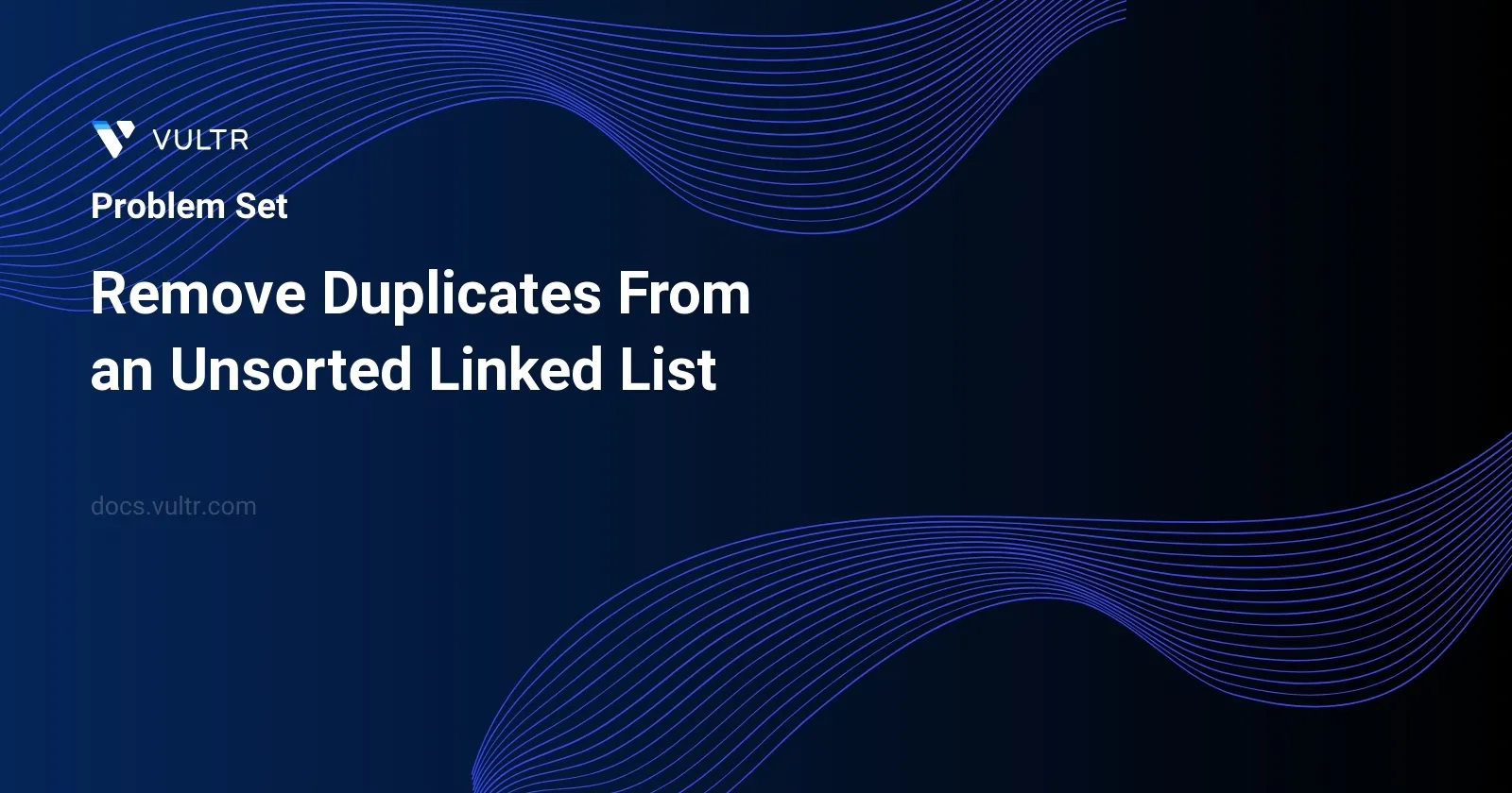 Remove Duplicates From an Unsorted Linked List header image