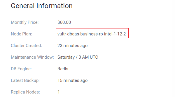 Managed Databases Node Plan