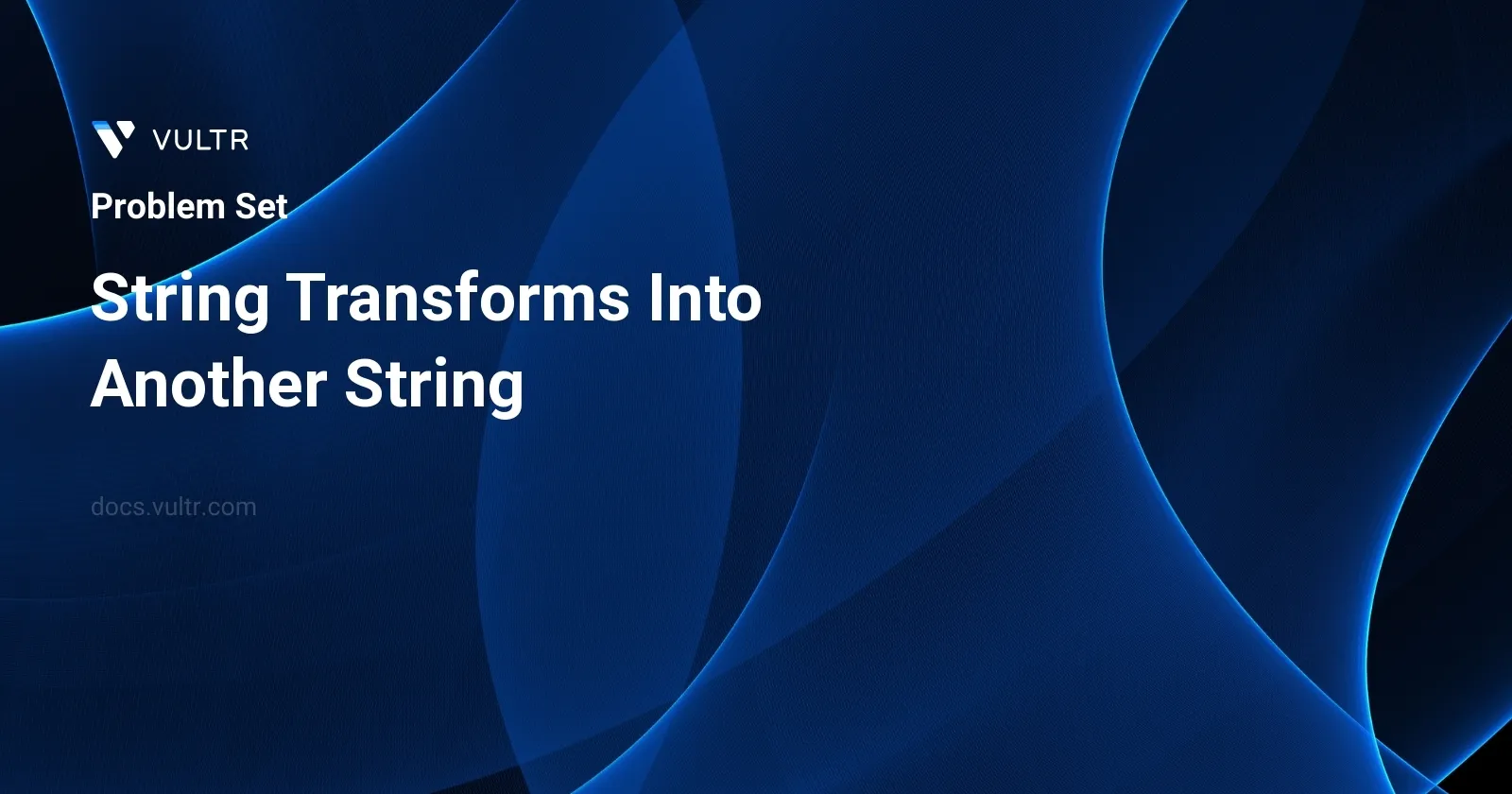 String Transforms Into Another String header image