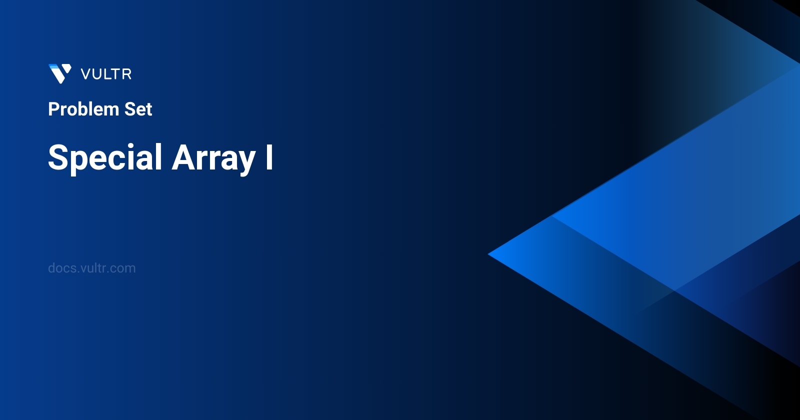 Special Array I header image