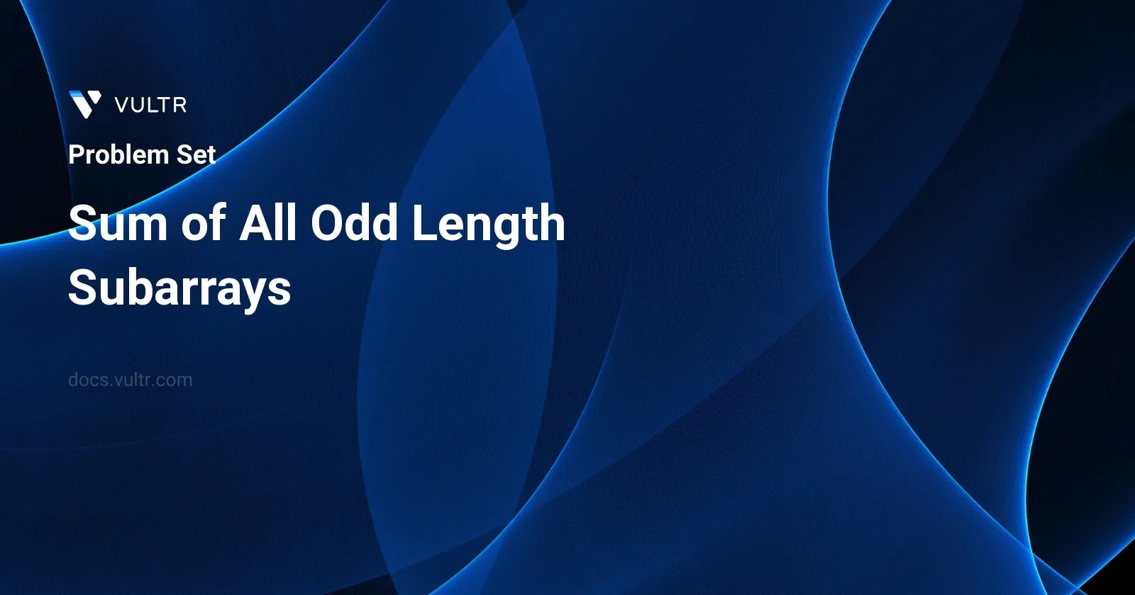 Sum of All Odd Length Subarrays header image
