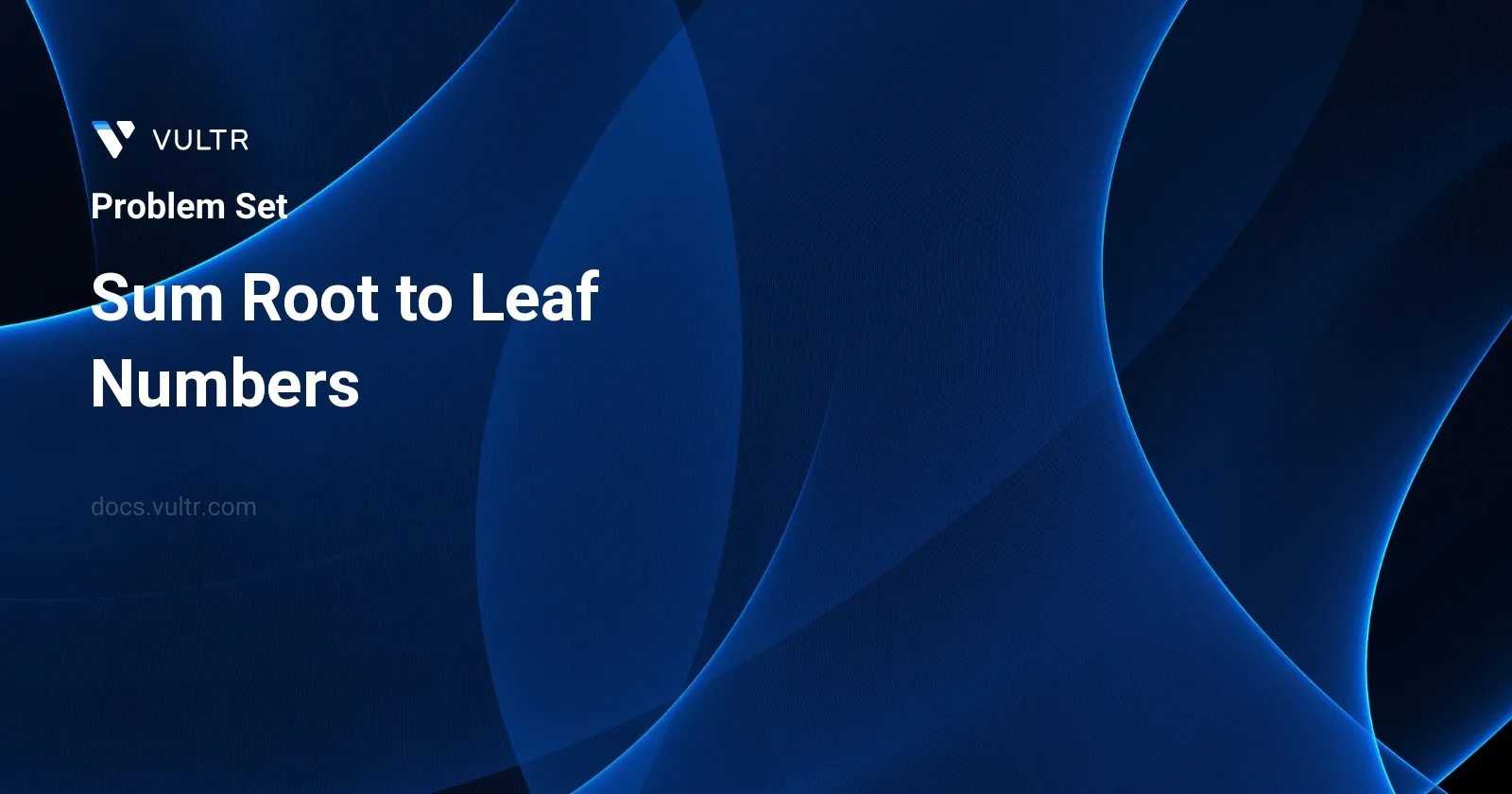 Sum Root to Leaf Numbers header image
