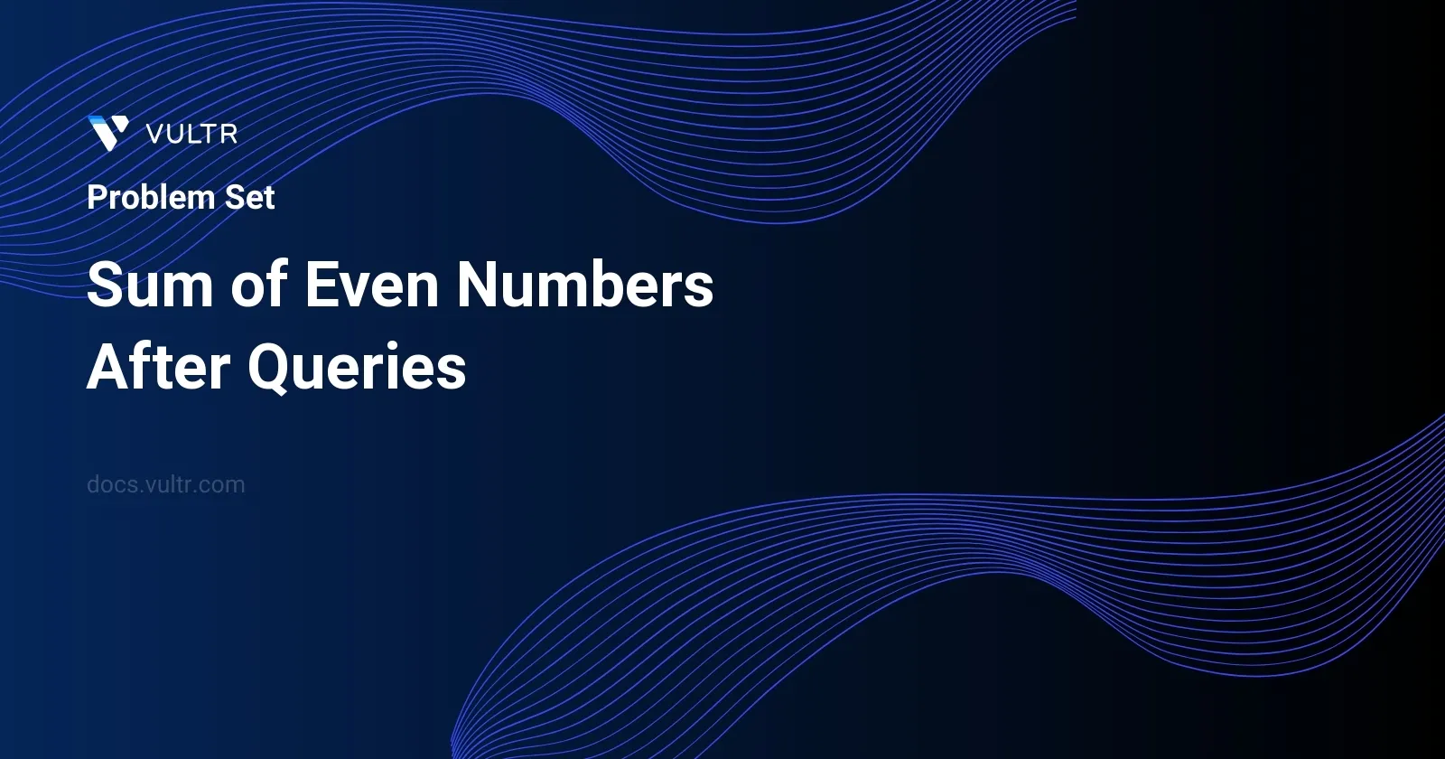 Sum of Even Numbers After Queries header image
