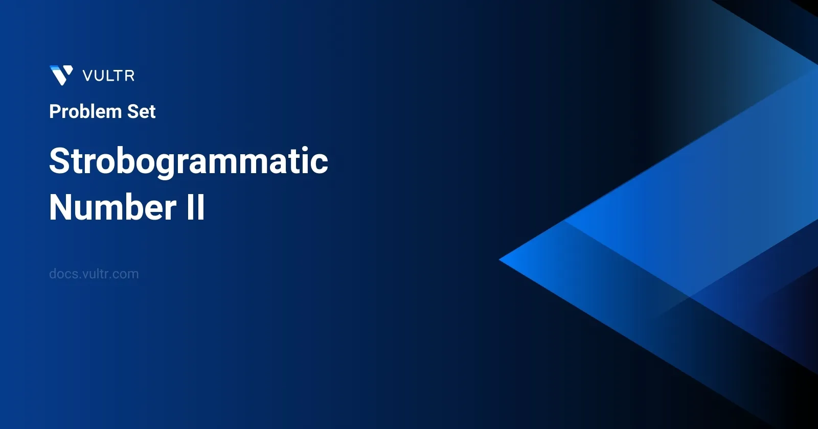 Strobogrammatic Number II header image