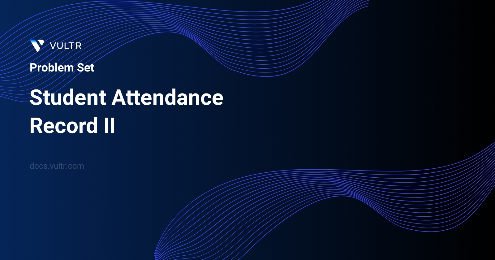 Student Attendance Record II header image