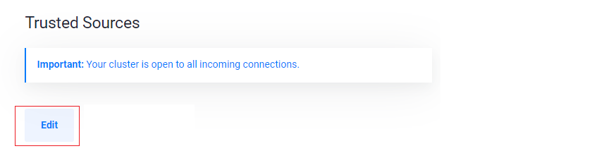 Edit Trusted Sources