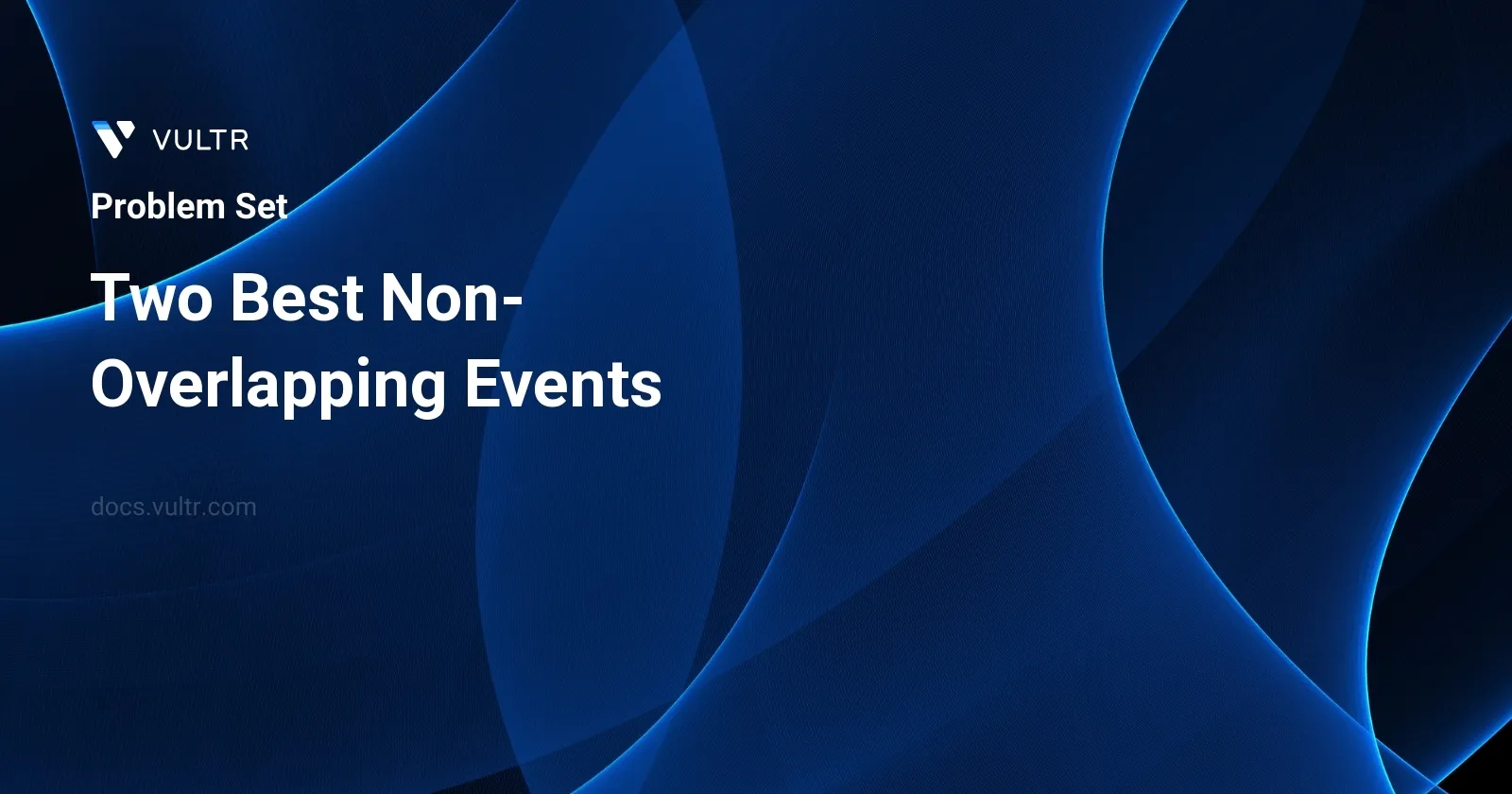 Two Best Non-Overlapping Events header image