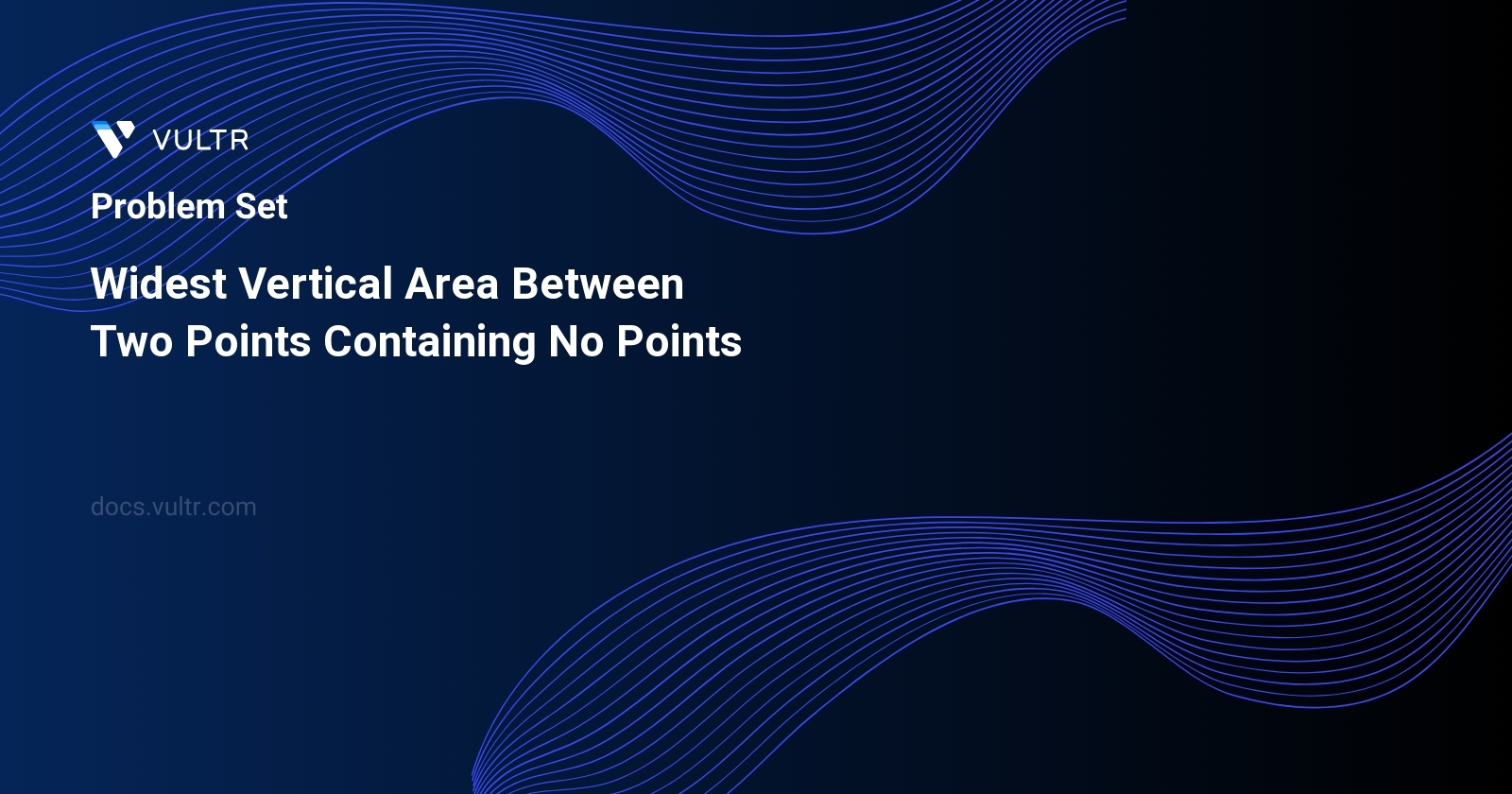 Widest Vertical Area Between Two Points Containing No Points header image