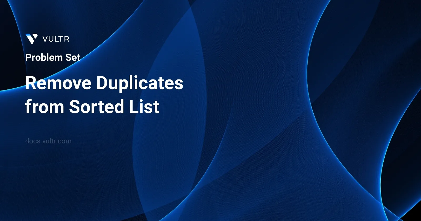 Remove Duplicates from Sorted List header image
