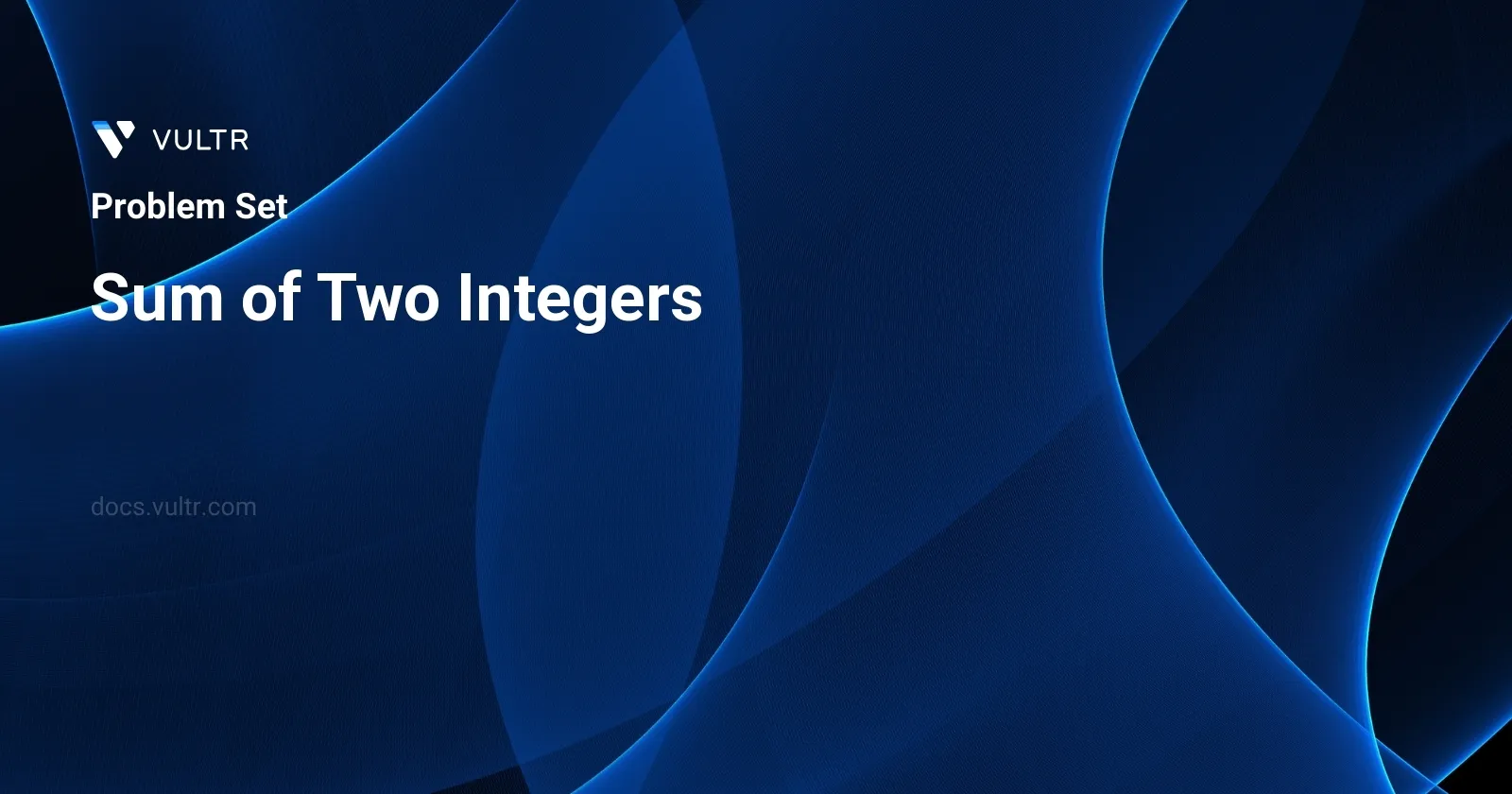 Sum of Two Integers header image