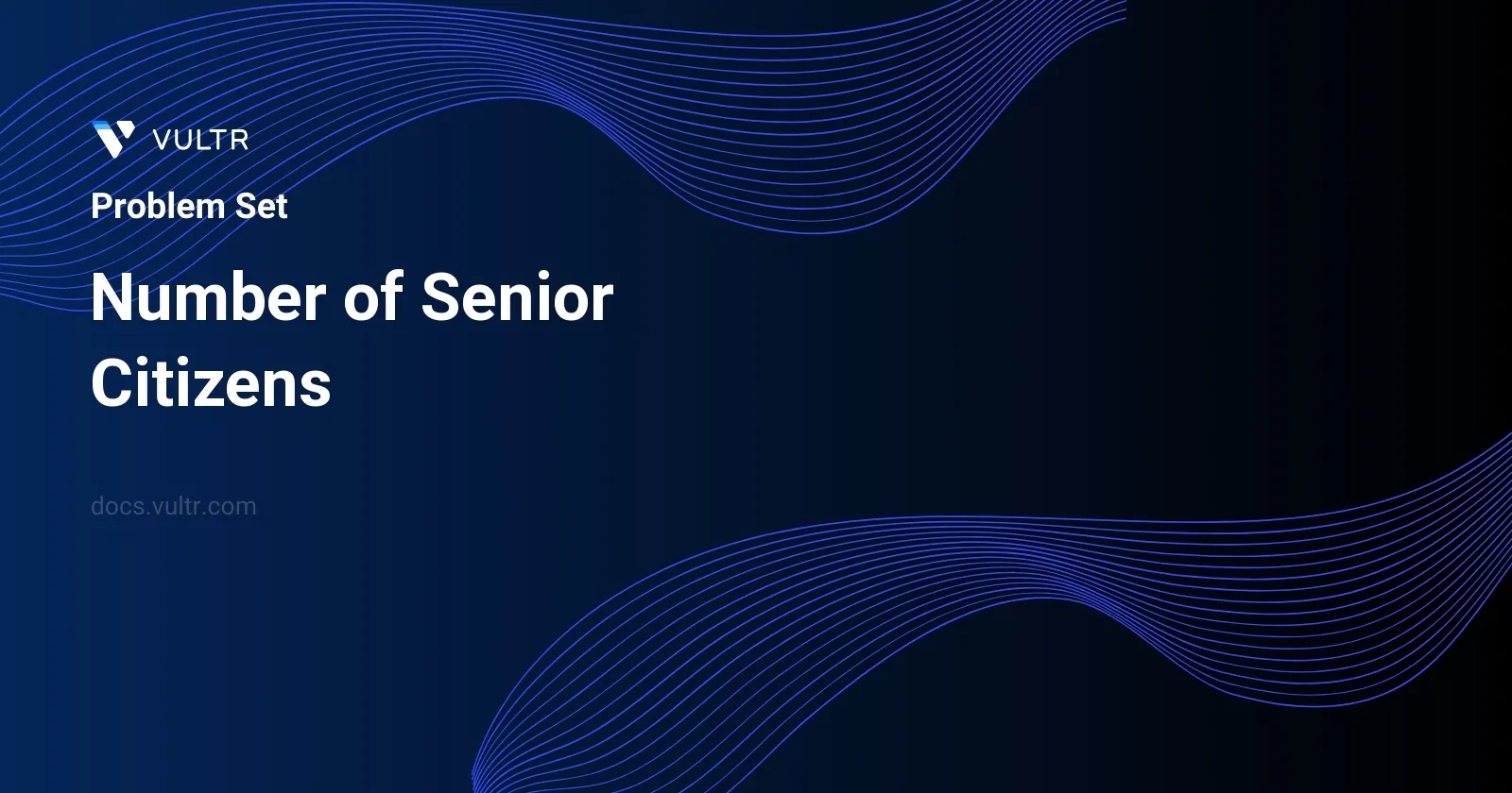 Number of Senior Citizens header image