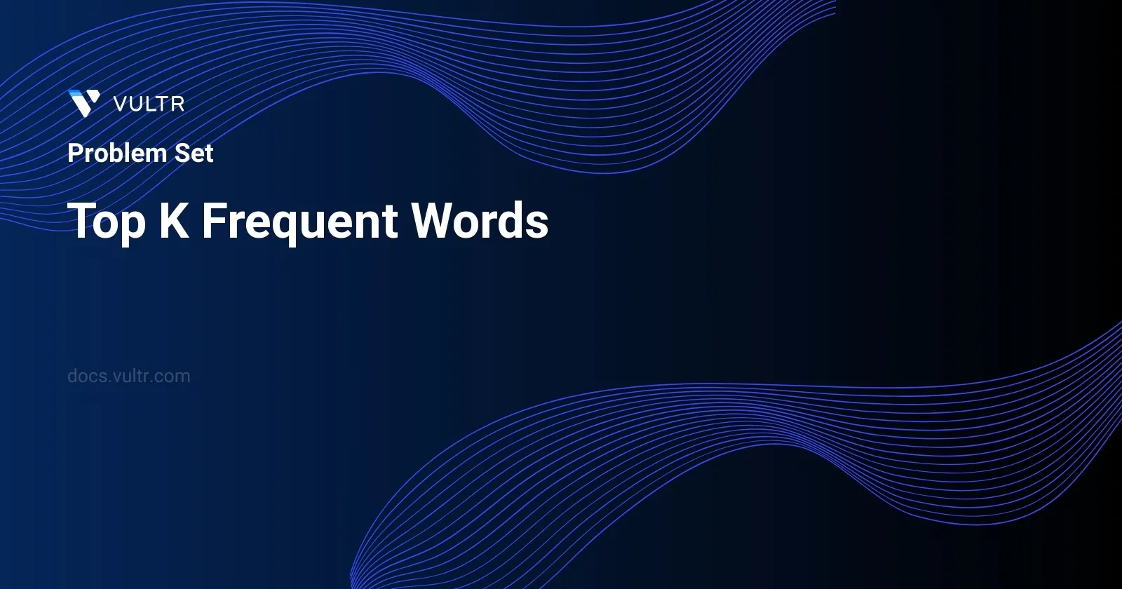 Top K Frequent Words header image