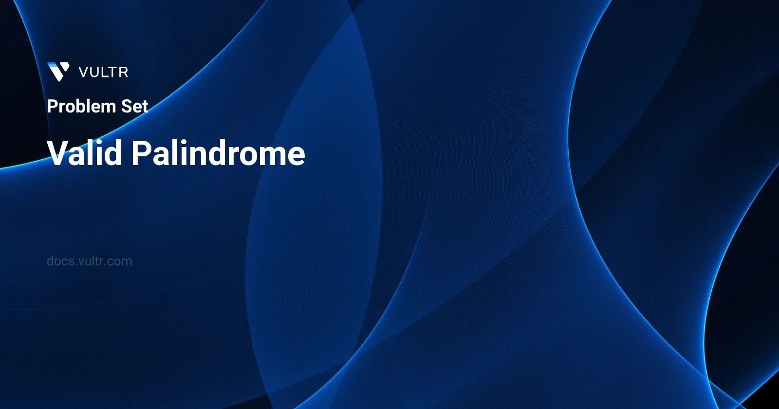 Valid Palindrome header image