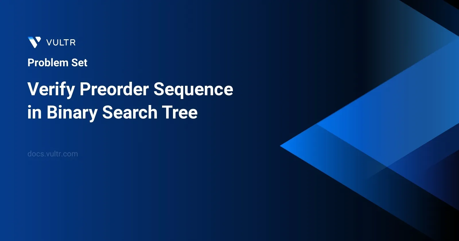 Verify Preorder Sequence in Binary Search Tree header image