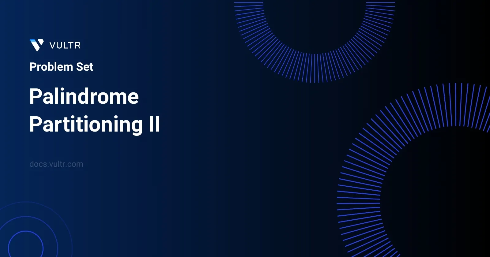 Palindrome Partitioning II header image